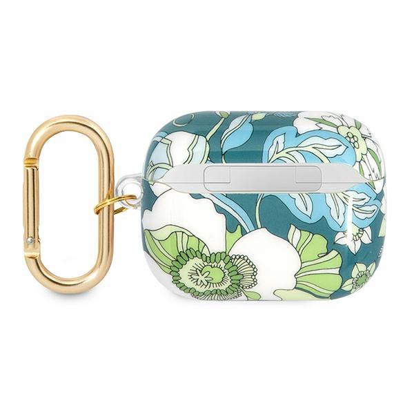 Etui do AirPods Pro Guess Flower Strap Collection Zielone