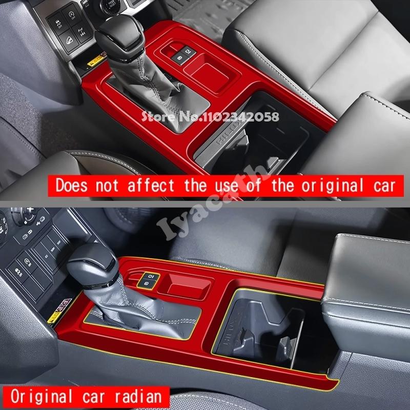 RHD FOR TOYOTA HILUX 2026 2027 ABS carbonfiber center control Gear Shift front water Cup Holder Decoration Panel cover sticker