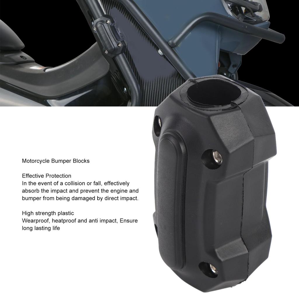 Motorcycle Bumper Block Universal Anti-Motorcycle Engine Bumper Block Protector Collision Engine Guard Protection Block 22 25 28mm Engine Guard