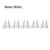5Pairs/10Pairs/12Pairs Women Fashion Wedding Engagement Round Shape Elegant Ear Stud Pearl Earrings