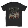 Футболки Led Zeppelin 'The Mother Ship' Мужские Винтажные 100% Хлопок Круглый Вырез Короткий Рукав Футболки Большие Размеры Топы