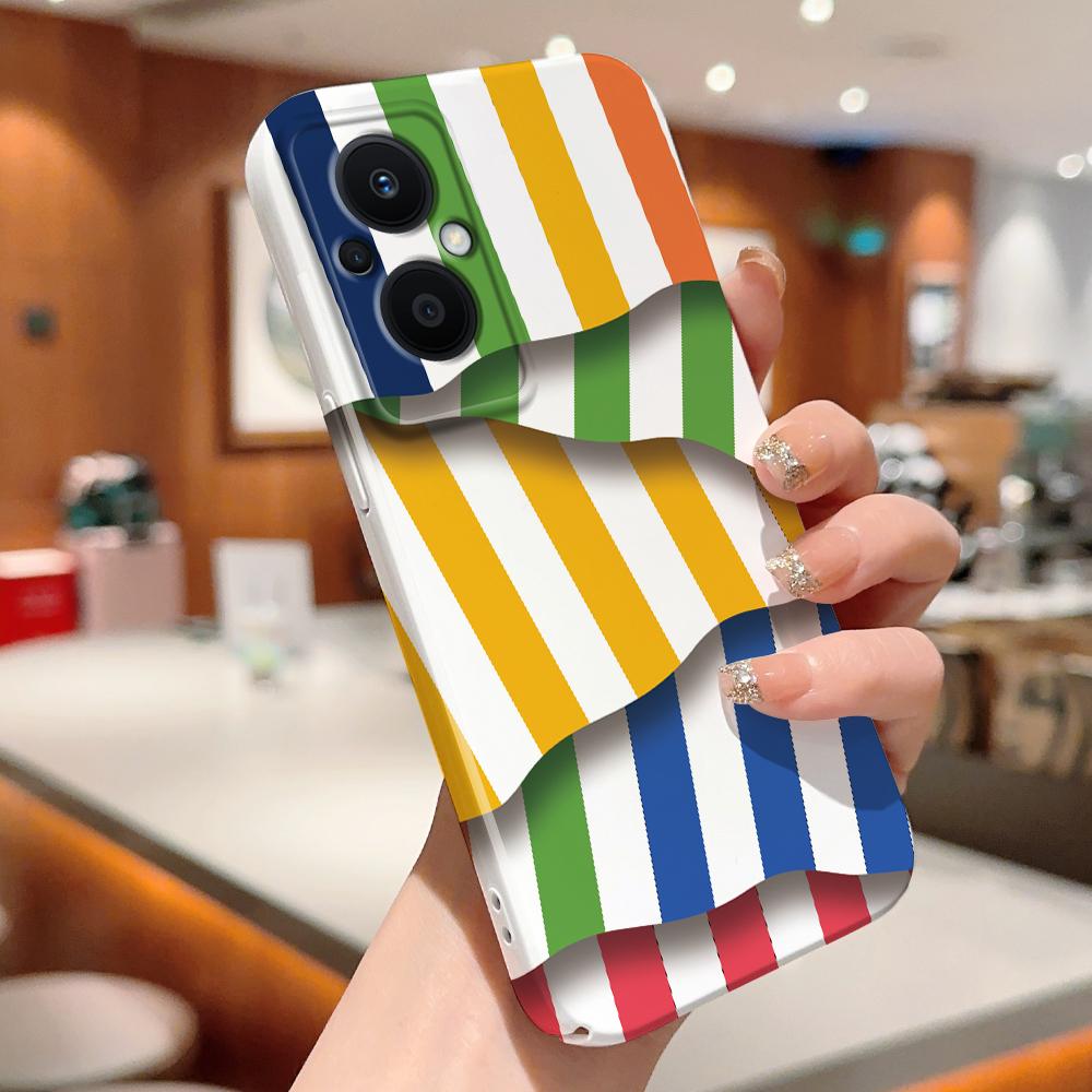 Все включено Пленка Чехол для телефона Мультяшный Модный дизайн Жесткий Чехол Полная защита Защита камеры для OPPO A60 A96 Reno12 Realme C53 C75