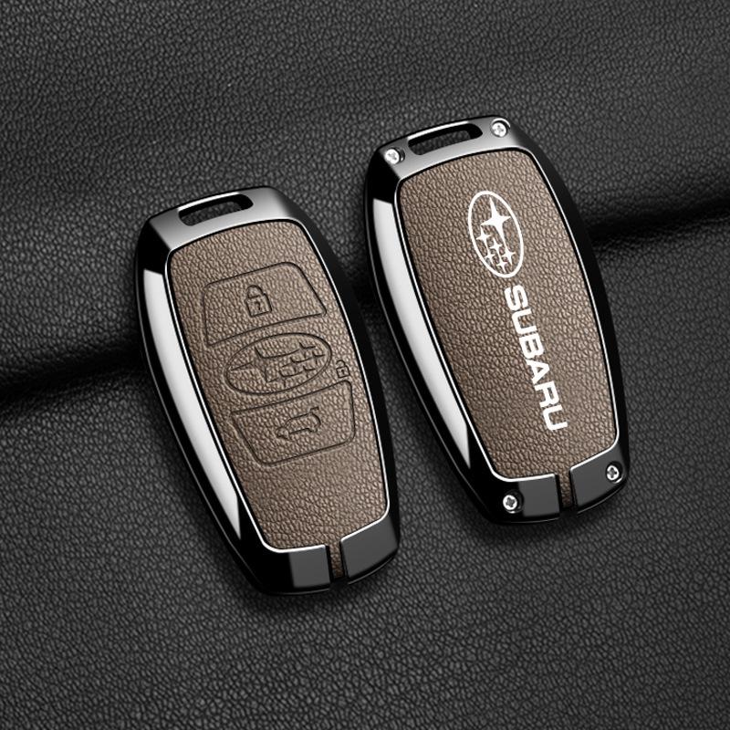 Compatible Subaru Key Case: Full Coverage Protective Shell for Forester, Outback, BRZ, Legacy, XV with Metal Buckle.