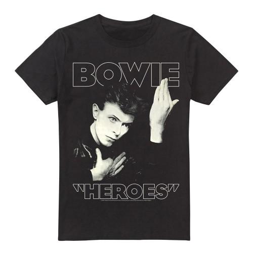 David Bowie Mens Heroes Cover T-Shirt