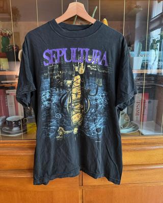 Винтажная футболка Sepultura 90-х "Chaos AD" Репринт