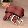 Women's Genuine Leather Korean Style Belt with Pin Buckle - Fashionable Cowhide Accessory