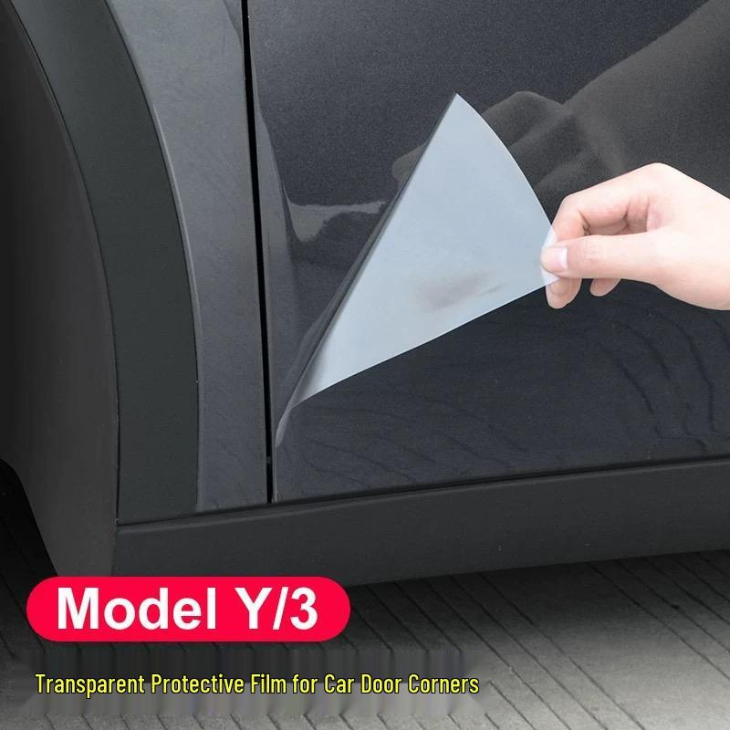 Защитная пленка от брызг на заднюю дверь Tesla Model Y/3 - Прозрачный ТПУ
