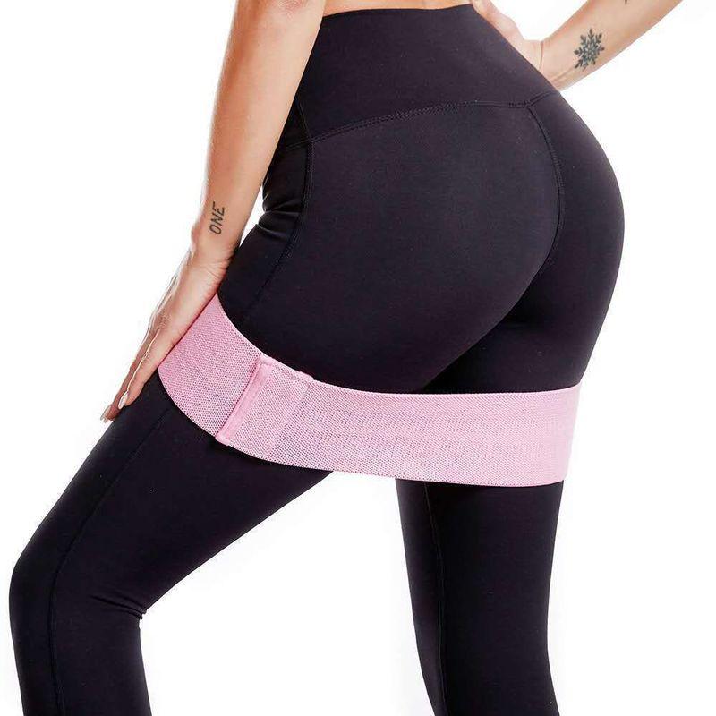 Йога Тренировка Эластичная Лента Сопротивление Нескользящая Растяжка Удобный Гаджет Персиковые Ягодицы Ягодичное Кольцо Сила Натяжение Вязание Ягодичная Лента