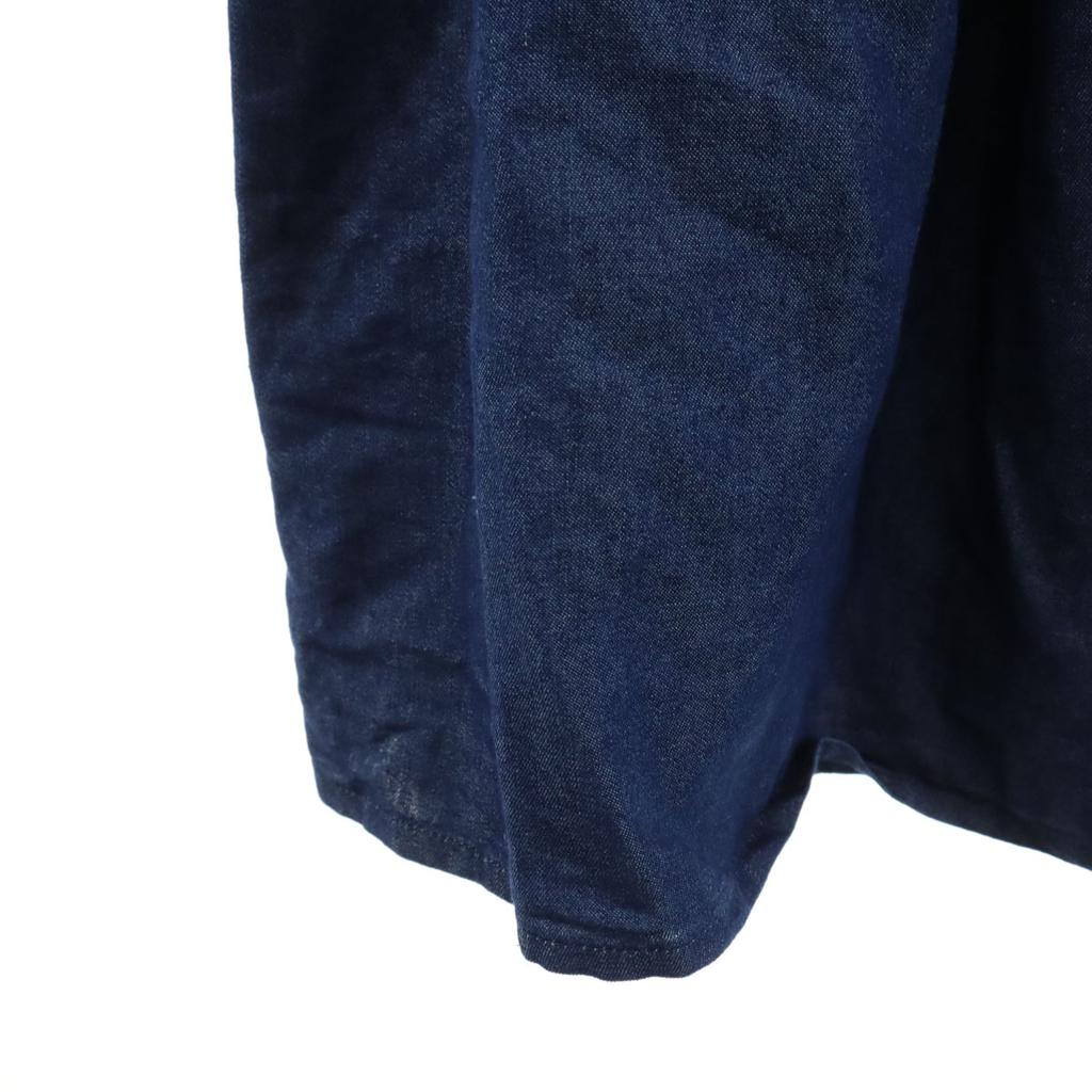 Косметические товары GRAIL Платье без рукавов с оборками, многоярусное, длинное F Синий деним Женское Б/У