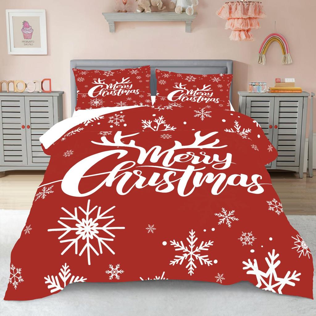 Starfish Conch Ocean Three-piece Quilt Cover 3D Digital Printing Bedding Set Bed Cover