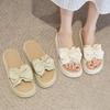 Slippers Women's Outer Wear Summer New Thick-soled Heightening Bow Casual Fashion Versatile One-word Cool Slippers Women