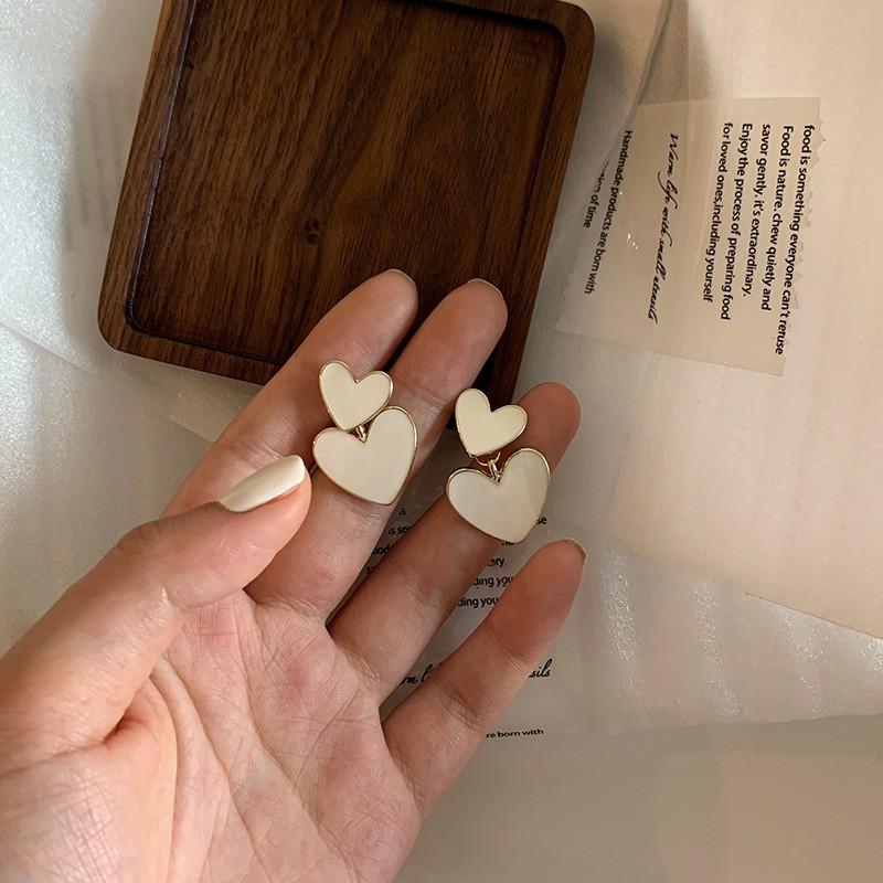 Серьги Love с геометрическим рисунком, простые серьги с цветами, модные серьги с темпераментом, элитные серьги, подарки