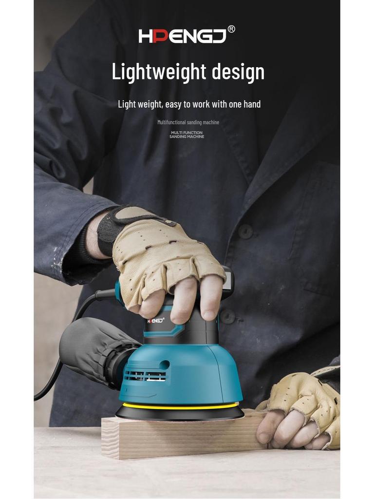 5-дюймовая эксцентриковая электрическая шлифовальная и полировальная машина для деревообработки и мебели