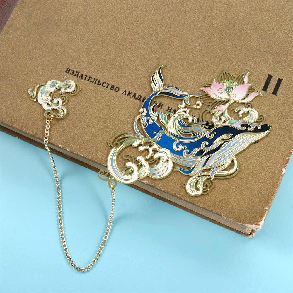 Animal Shape Page Clip Hollow Book Mark Chinese Style Bookmark Retro Book Clip Metal Bookmark