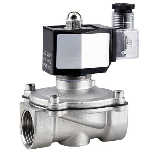24В DC 220В AC DN15-50 1/2" 3/4" 1" - 2" BSP Внутренняя резьба Уличный Водонепроницаемый Электромагнитный клапан Нержавеющая сталь 304 Вода Газ Масло