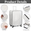 3 шт. Защитные чехлы для чемоданов ПВХ Чехол для багажа для чемоданов 20/24/28 дюймов Прозрачный чехол для чемодана для колесных тележек