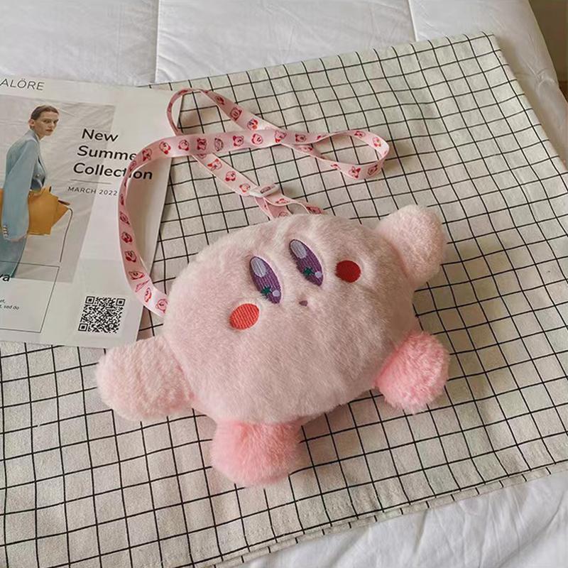 Сумка-мессенджер Star Plush Kirby Plush Toy Girl Handbag Crossbody Bag MIT