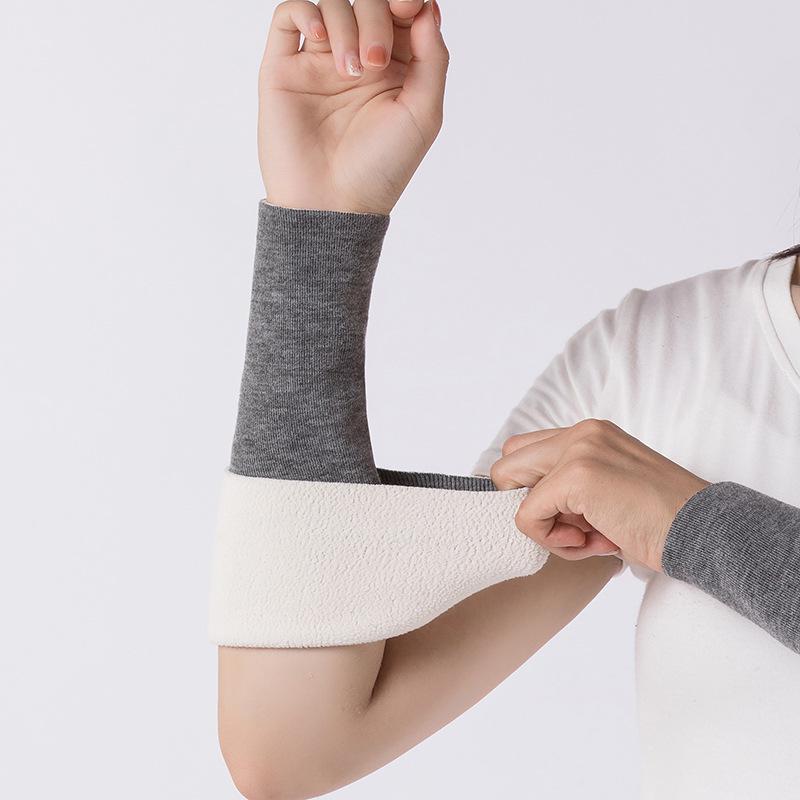 Унисекс теплые рукава для суставов рук: С усилением из бархата для поддержки локтей и запястий в осенне-зимний период