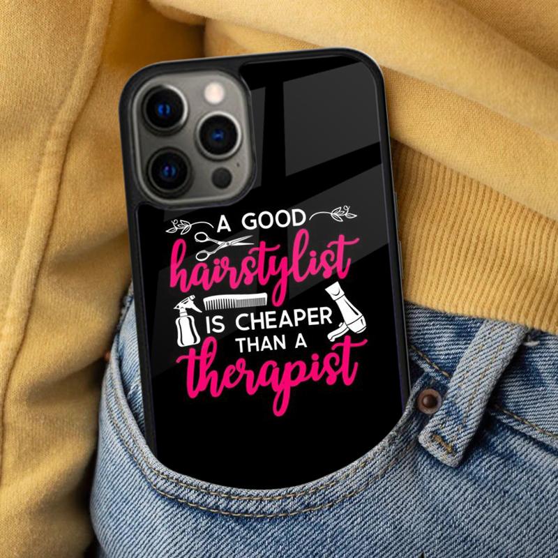 Hairstylist Salon Quotes Soft Phone Case for iPhone 17 Air 16e Pro max 15 Pro 13 14 Plus 11 12 MagSafe Magnetic Coque