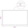 Balcony Privacy Screen 180 x 300 cm Fabric with PU Coating