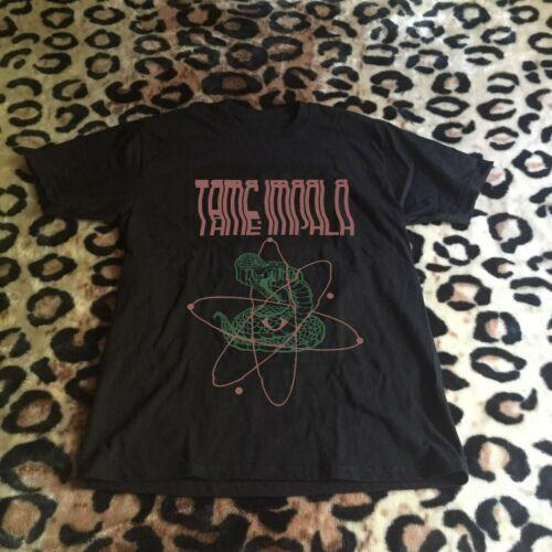 Unisex shirt Cotton Oversize Large Size New Rare Tame Impala 2019 Reprinted Black Unisex vintage T Shirt Short Sleeve