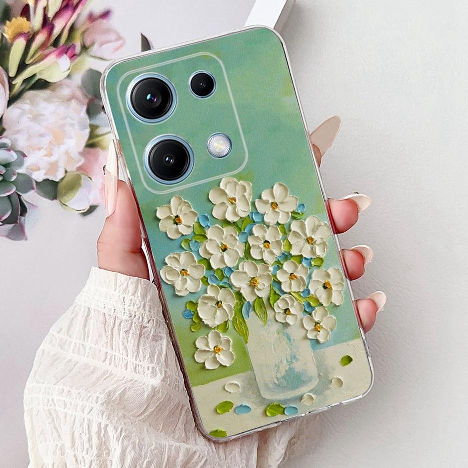 For Xiaomi Redmi Note 14S Case Stylish Butterfly Painted Cover 6.67'' Soft Silicone Phone Case For Redmi Note 14S Note14S Bumper