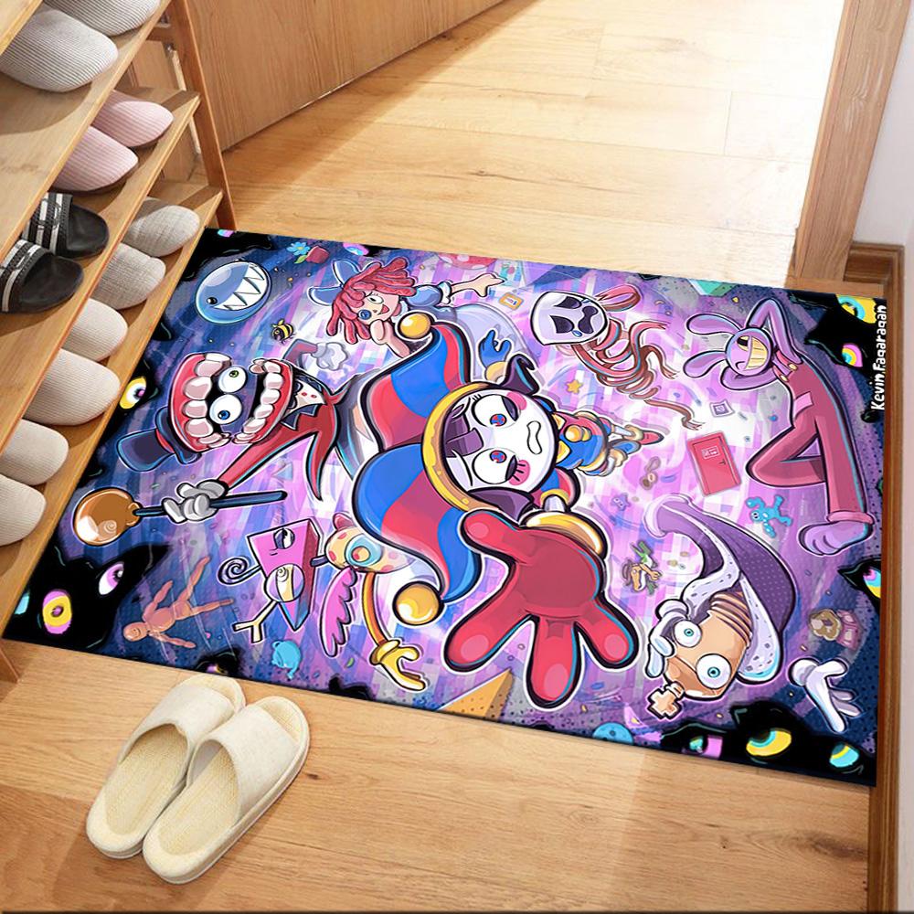 Digital Circus Carpet Suitable For Bedrooms Foyer Hallway Game Room Antislip Rug Office Home Decor Wedding Party Gift