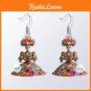 Halloween Flower And Skull Pattern Women Earrings For Womens Casual Party Jewelry
