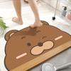 Коврик для пола Diatom Mud, коврик для ванной с рисунком, впитывающий воду, быстросохнущий, противоскользящий коврик, устойчивый к грязи и простой в уходе, коврик для ног