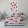 Chic French Bulldogs Parade Bedding sets Duvet covers Pillowcases(1* Duvet Cover 2* Pillowcases without duvet insert)