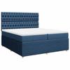 Maison Exclusive - Sommier à lattes de lit avec matelas Bleu 200x200 cm Tissu