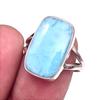Кольцо в подарок из стерлингового серебра 925 пробы с драгоценным камнем из натурального ларимара Natural Republic S.8 j5l92