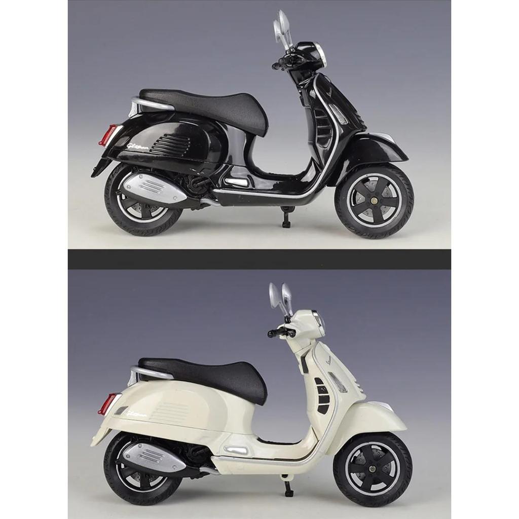 Welly 1/12 Vespa GTS Super 2020 Сплав Классическая Модель Мотоцикла для Отдыха Металлическая Модель Уличных Мотоциклов Подарки для Детей