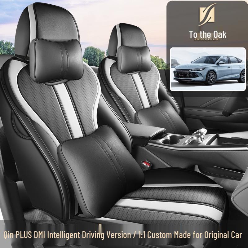 Qin PLUS 25 Smart Driving Seat Cushion & Cover - All-Season Breathable Leather