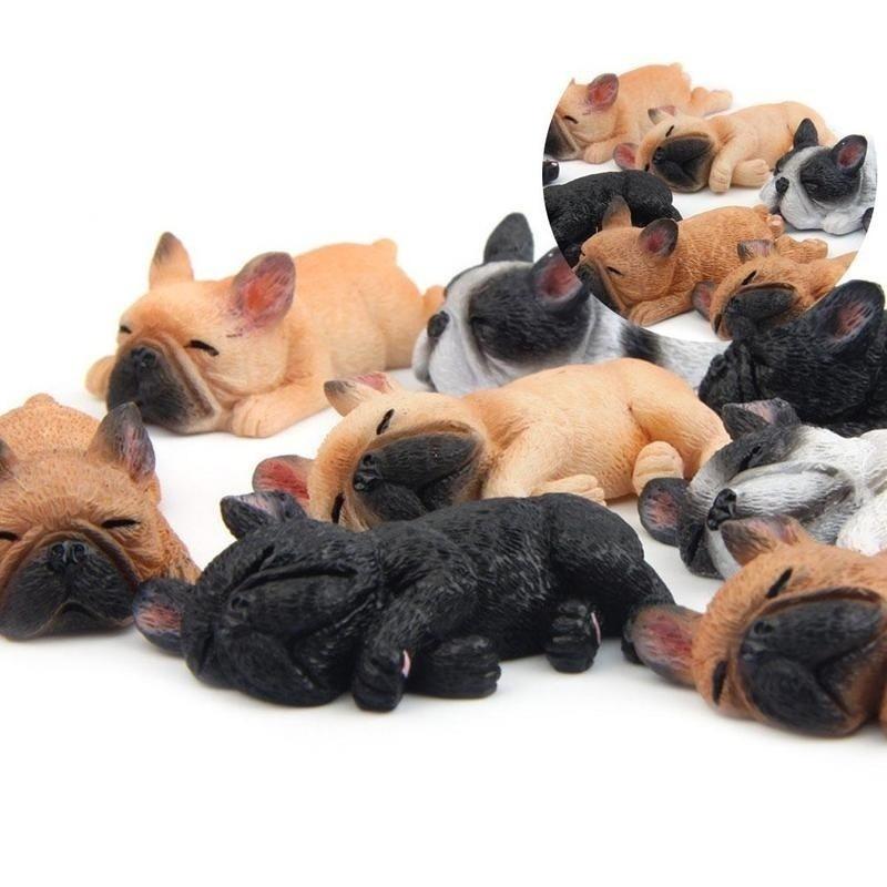 1Pcs French Bulldog Sleep Fridge Magnet Sticker Refrigerator Home Decor Healthy Color Random