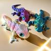 3D Печать Фигурки Хамелеонов Многосуставные Подвижные Симуляция Глаз для Домашних Аксессуаров Детские Игрушки Подарок Украшение для Гостиной