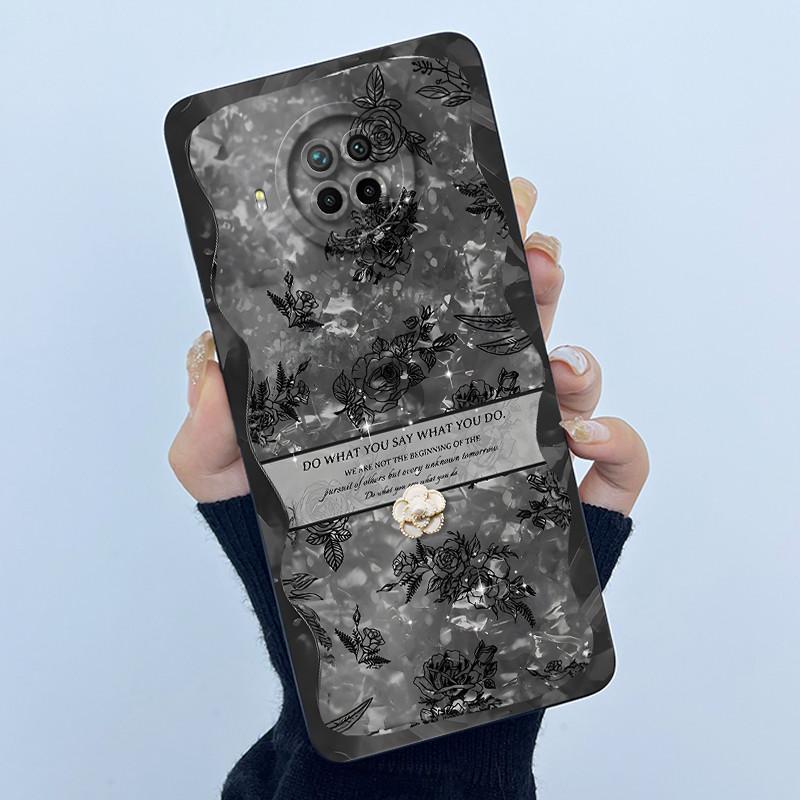 Чехол для телефона Xiaomi Mi 10T Lite 5G Модный простой цветочный мягкий чехол из жидкого силикона для Xiaomi Mi 10i 5G Mi10T Lite Fundas