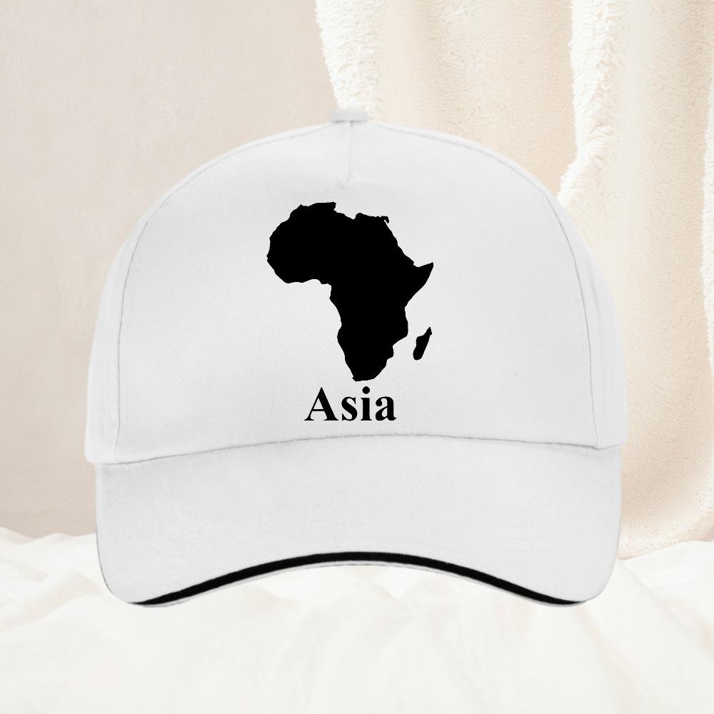 Unisex AFRICA ASIA HAT FUNNY PARODY MAP Women Cool Summer Adjustable Hat Baseball Cap Gift for Unisex