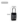 Zinc Alloy Resettable Combination Padlock Electroplated Steel Shackle 1PC Anti-Theft for Travel Luggage Gym Locker Use
