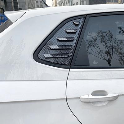 Для VW Polo Mk6 GTI TGI TSI MPI 2017-2025 автомобиль заднее окно жалюзи крышка отделка задний треугольный спойлер кузов комплекты