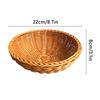 Imitation Vine Natural Fruit BasketsFood Storage BowlDecorative Rattan Wicker Serving Basket for Snack and Bread Easy To Carry