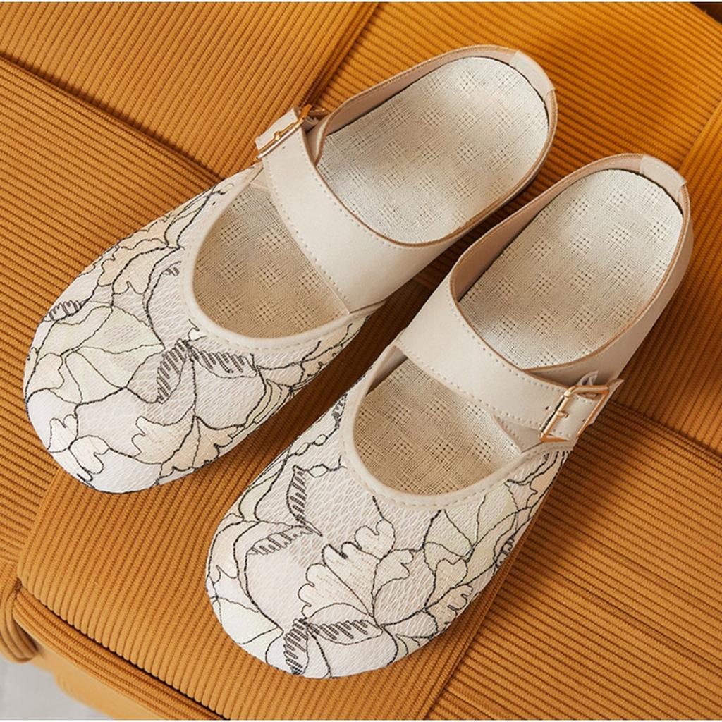 Обувь для женщин, универсальная летняя дышащая обувь, повседневные и удобные полутапочки для женщин на открытом воздухе