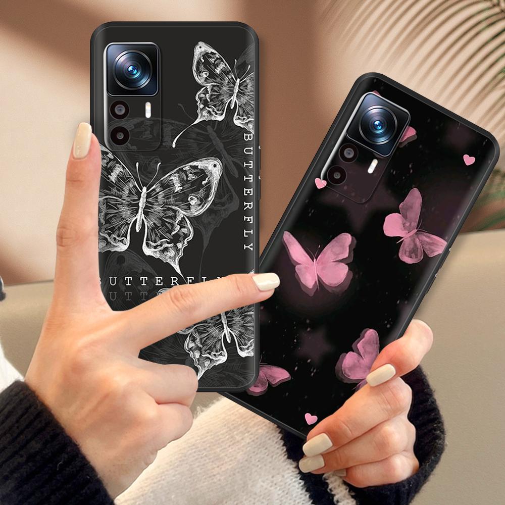 Матовая силиконовая прочная задняя крышка для Xiaomi Mi 12T Pro, мультяшный защитный чехол для телефона Xiaomi Mi12 12T Pro 12s Fundas