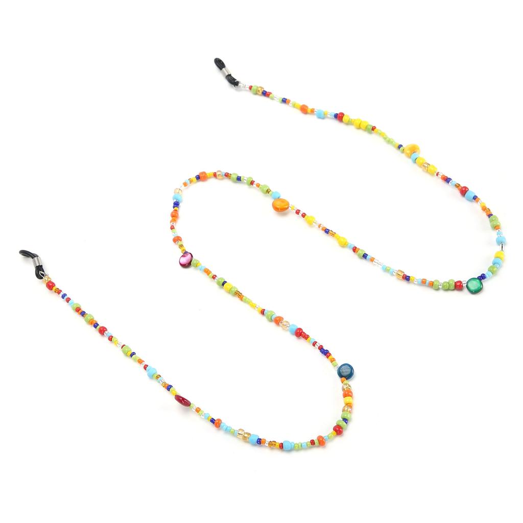 Цепочка для очков из смешанных цветных бусин Изысканный ремешок-шнурок для очков Ювелирный аксессуар