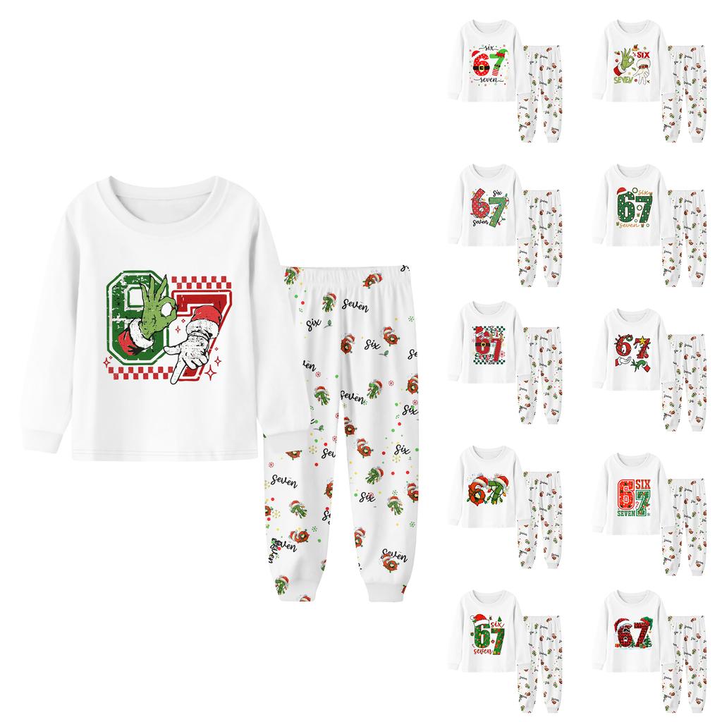 Детский Мальчики И Девочки Тонкий Костюм-двойка С Длинным Рукавом Брюки Костюм-двойка