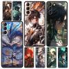 Чехол для телефона Genshin Impact Дракон Genshin Чжун Ли Для Samsung Galaxy S24 S23 Ultra S22 S21 S20 FE 5G S10 S10E S9 Plus S8