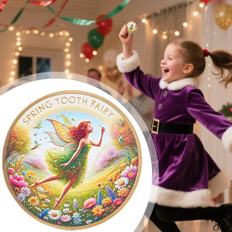 Монета Зубной Феи Металлическая Сувенирная Монета Для Детей Смена Зубов Портативная Коллекционная Памятный Сувенир Роста Для Мальчиков Детей Девочек