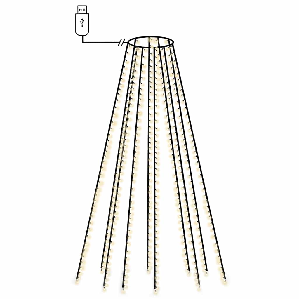 Vidaxl Lampki Na Choinkę, 500 Led, Zimne Białe, 500 Cm, Wewn./Zewn.
