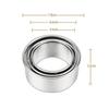 3Pcs Dumpling Wrapper Cutter Mold Stainless Steel Round Dumpling Maker Tool DIY