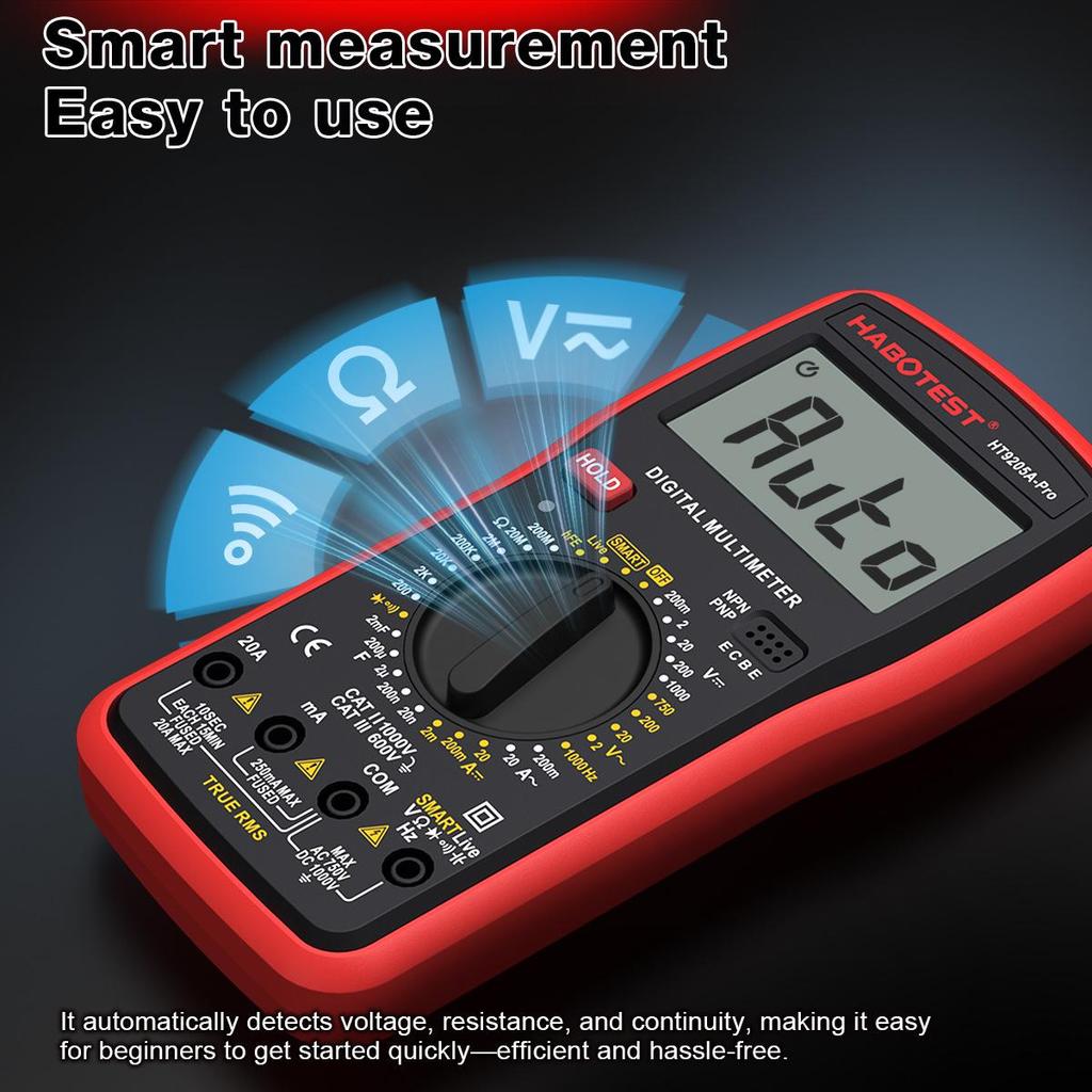 HABOTEST HT9205APro High Precision Multifunctional Electrician's Multimeter for Household and Industrial Use